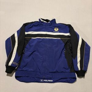 Polaris Jacket Blue Black Ski Snowboard Outdoor Full Zip Fall Winter Size‎ XL